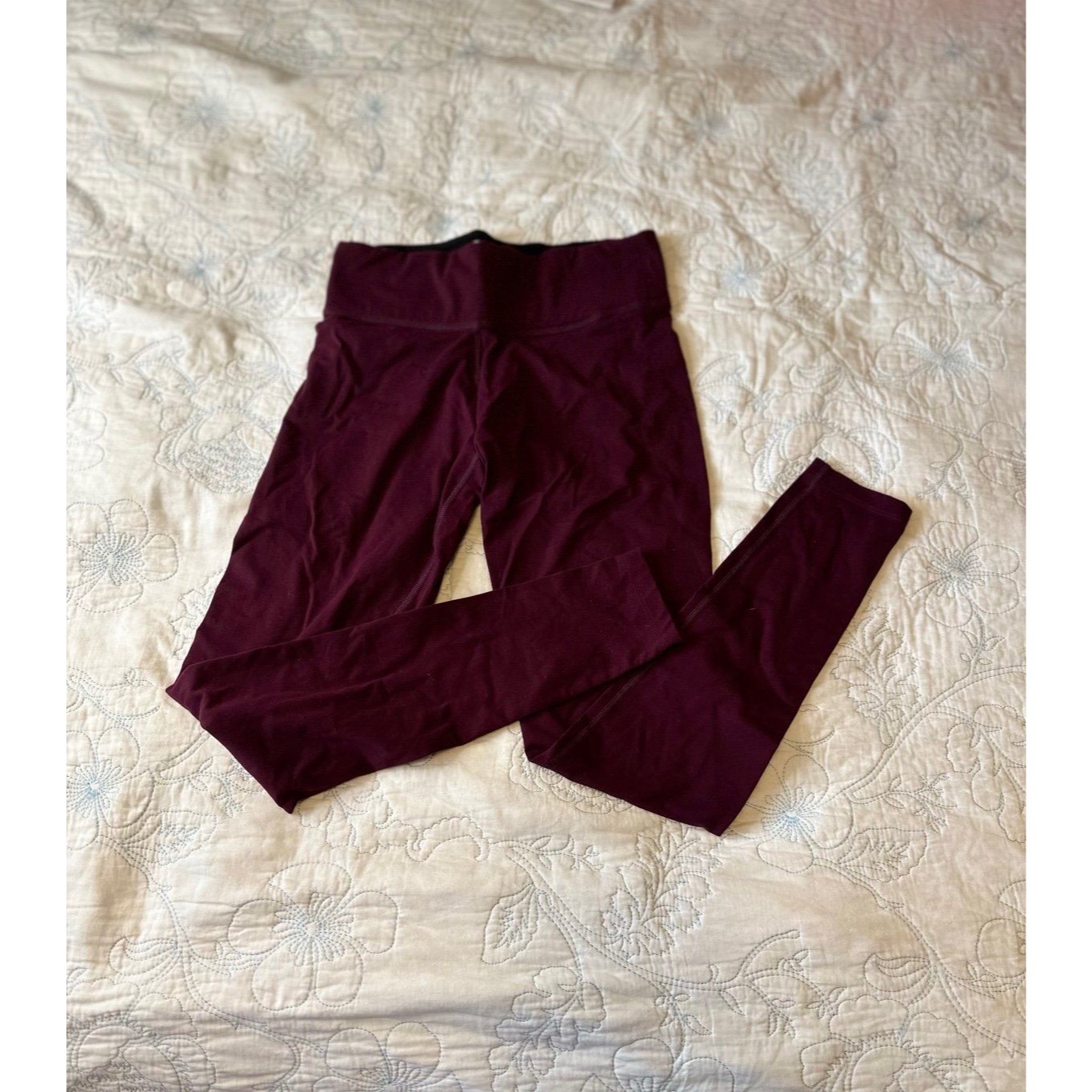 Victoria Secret Pink Women's Ultimate Leggings Maroon Xs Pull On Logo